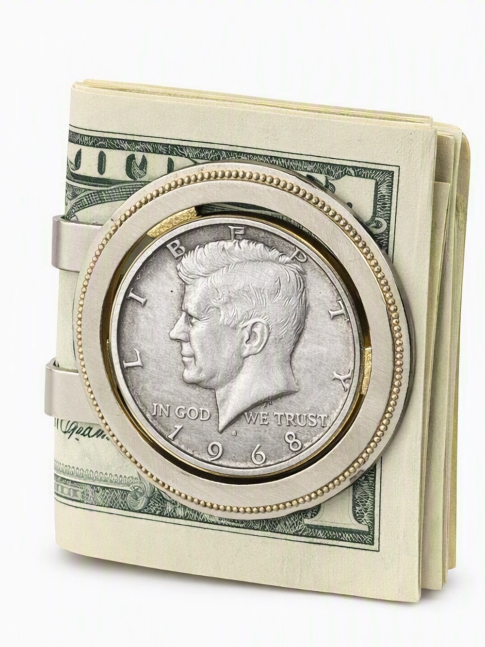 Vintage Half-Dollar Money Clip 1968